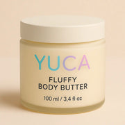 Körperbutter mit Sheabutter & Tonka – YUCA Fluffy Body Butter in Tiegel