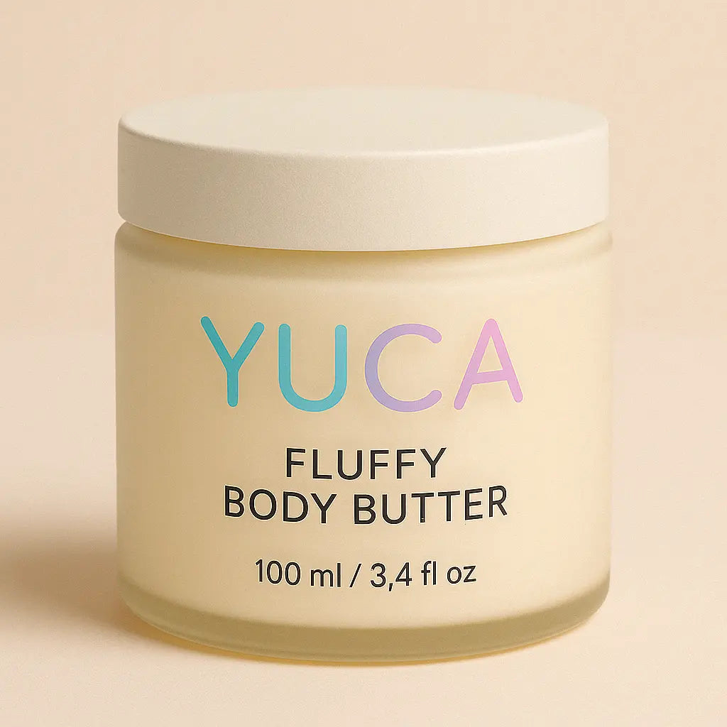 Körperbutter mit Sheabutter & Tonka – YUCA Fluffy Body Butter in Tiegel