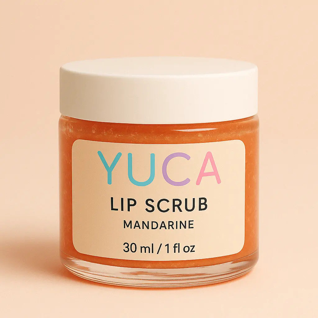 Natürliches Lippenpeeling mit Mandarinenöl von YUCA, 30 ml