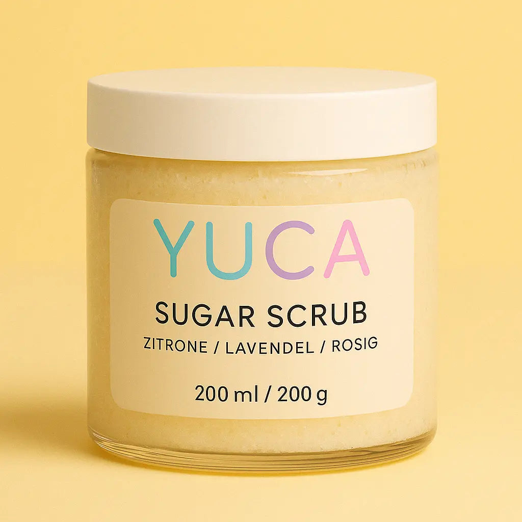 Zuckerpeeling mit Sheabutter – YUCA Sugar Scrub in verschiedenen Duftvarianten